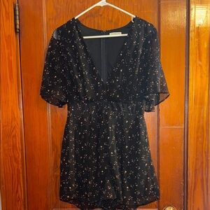 Charlotte Russe‎ Star Print Y2K Romper - Medium